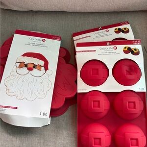 Celebrate It Festive Red Silicone Molds from Michael’s